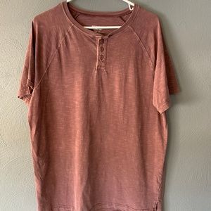 Mossimo Supply Co. Men's Short Sleeve Henley L